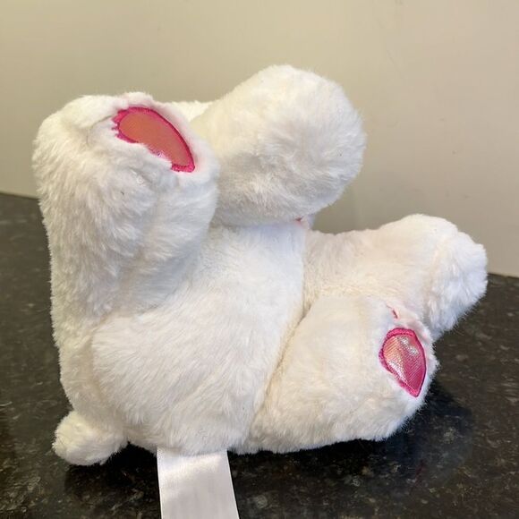 Animal Adventure 2022 Polar Bear with pink Bow. Pink Paws. Size 8” - Picture 6 of 7